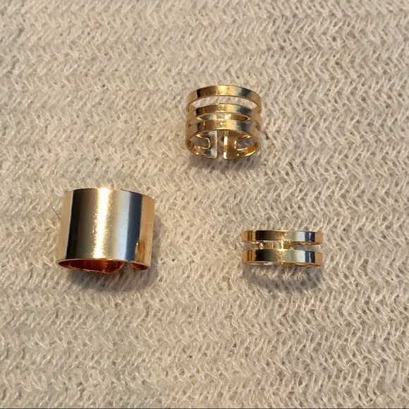 3 for $27 ❤️ Silver / Gold knuckle rings set (3) - Picture 6 of 6